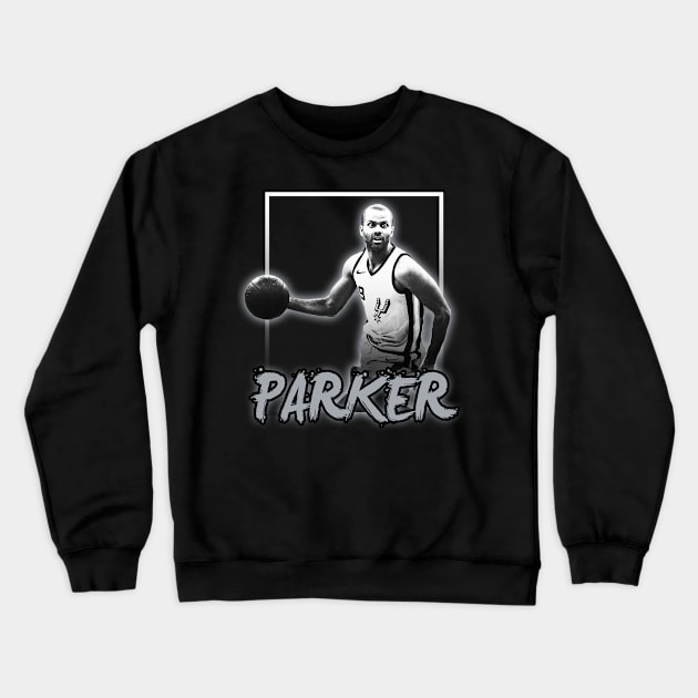 Tony Parker\\Basketball Legend Vintage Style Crewneck Sweatshirt by Mysimplicity.art